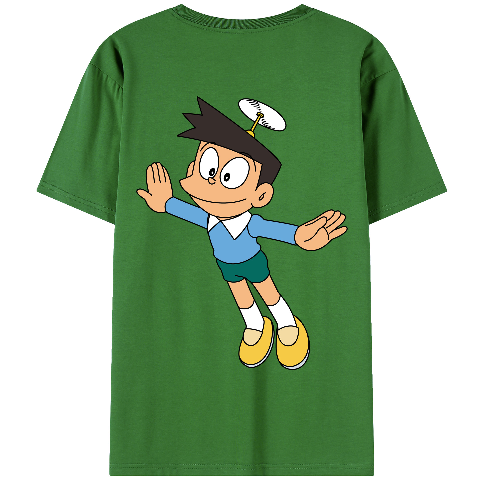 （画像用） ドラえもん 骨川 スネ夫 Doraemon Honekawa Suneo レディース半袖Tシャツ(バックプリント)